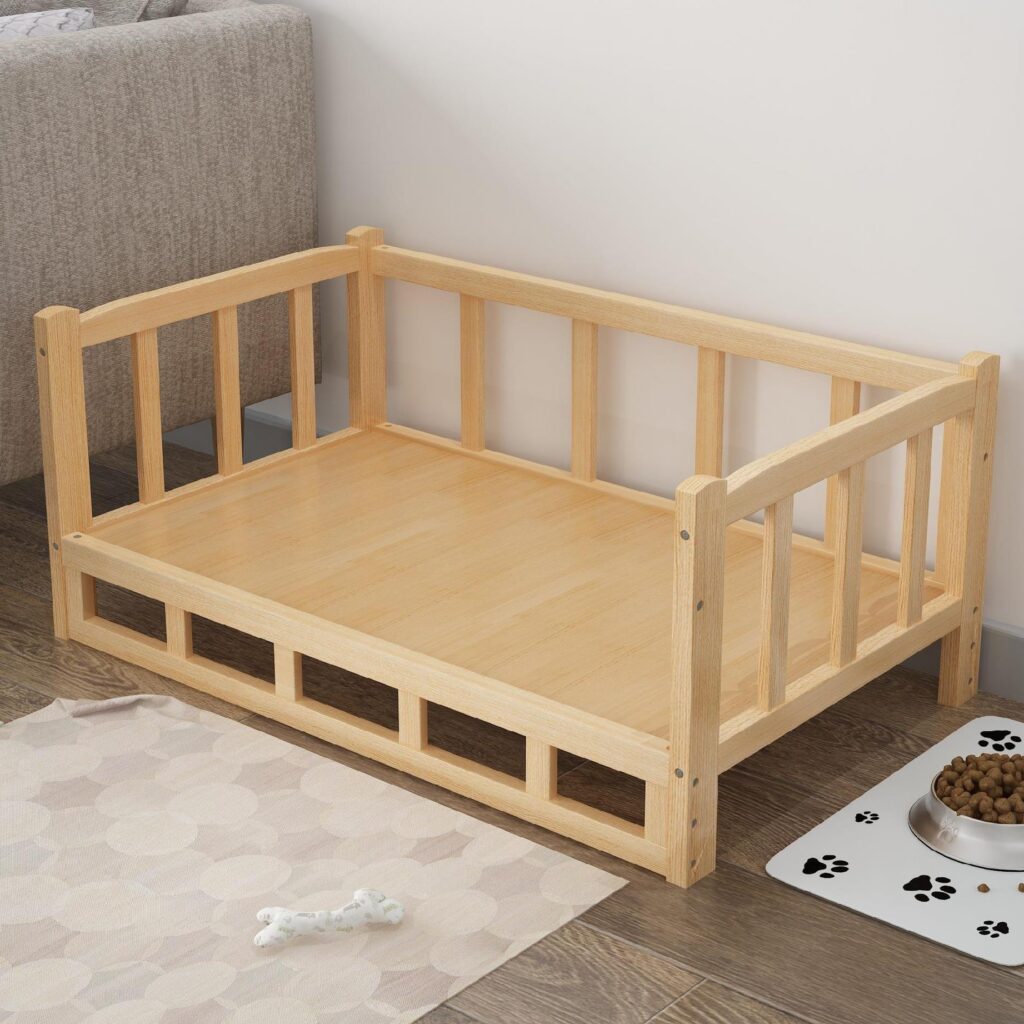 Wooden Raised Pet Bed Frame