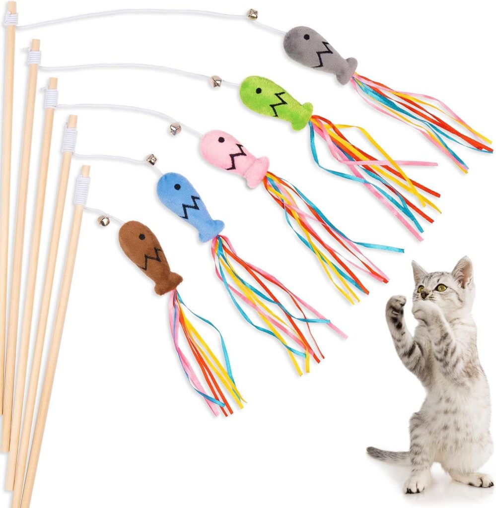 Interactive Cat Teaser Wand Toy