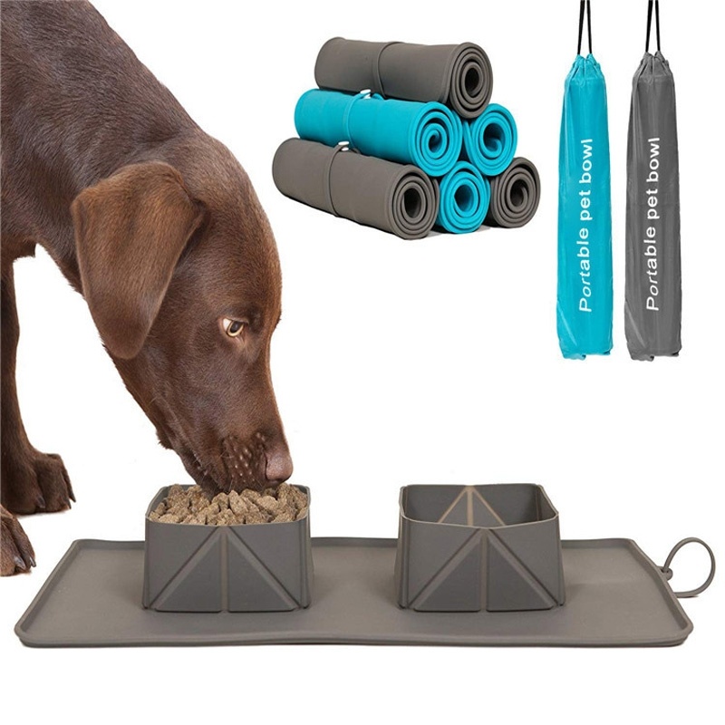 Foldable Silicone Pet Travel Bowl
