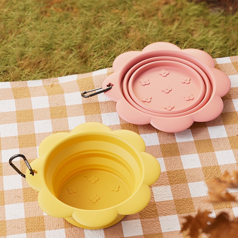Foldable Silicone Pet Travel Bowl